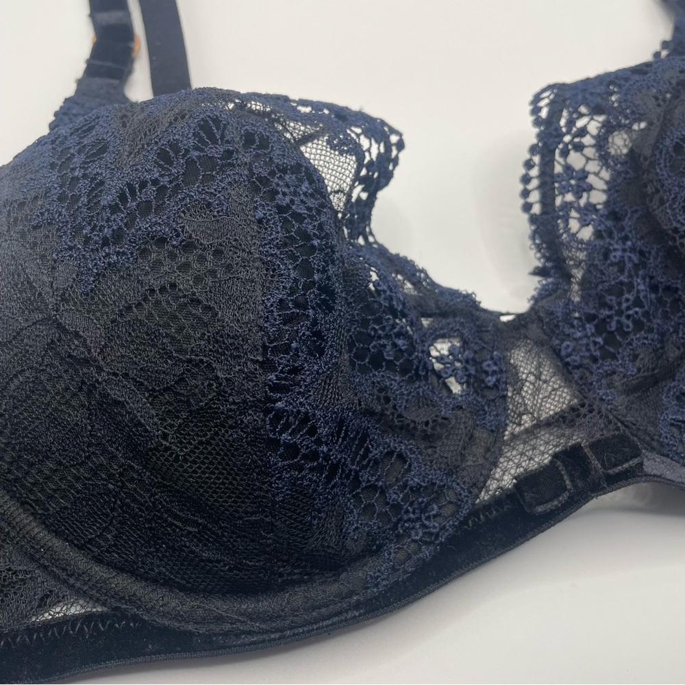 Simone Perele Scenario Push-Up - Black / Navy 36A Lace - Picture 8 of 13
